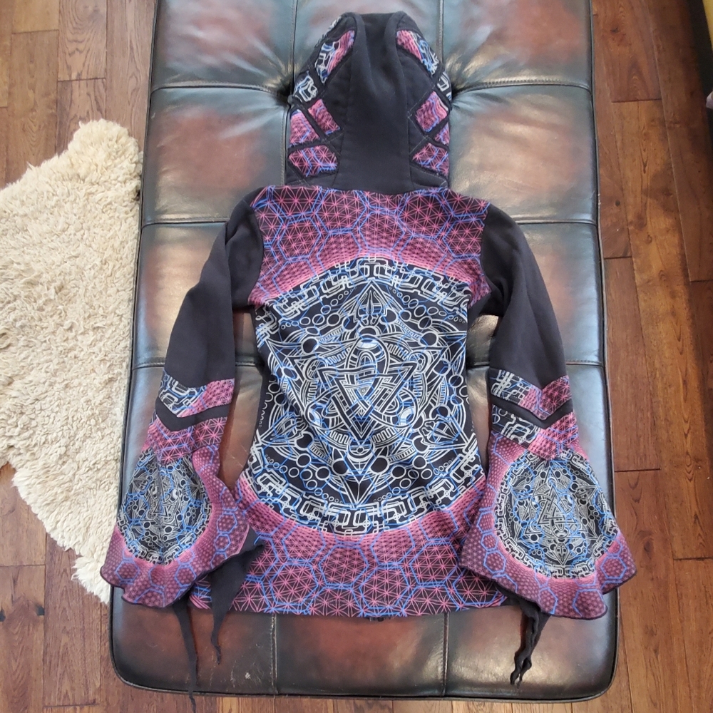 Galactic Bell Arm Hoodie - Fourth Dimension Design